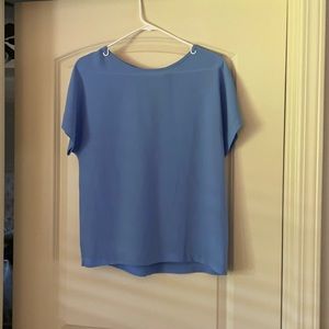 Blue blouse with zipper backing! Great condition!